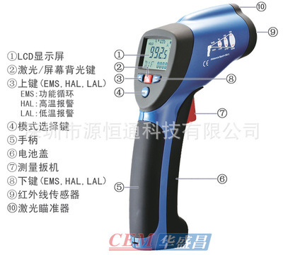 CEM華盛昌DT8856H紅外線測溫儀DT-8856H-紅外線測溫儀價格-DT8856H,DT-8856H,dt8856h,dt-8856h-深圳市源恒通科技